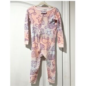 Carter’s 2T seashell seashore sea turtle beach themed pajama